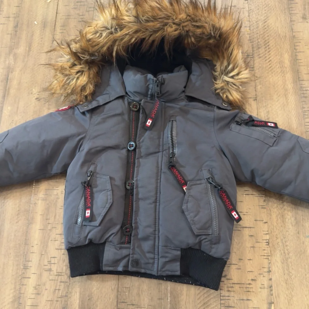 Puffer Coat Canada weather Gear 🍁Jacket with Fur Hood